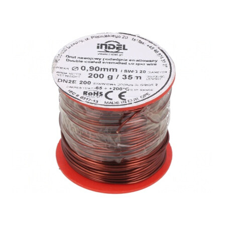 Sârmă dublu emailată 0,9mm 0,2kg -65÷200°C | Electronic-mag.ro | Componente Electronice