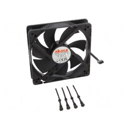 Ventilator DC axial 120x120x25mm 32dBA 12VDC | Electronic-mag.ro | Componente Electronice