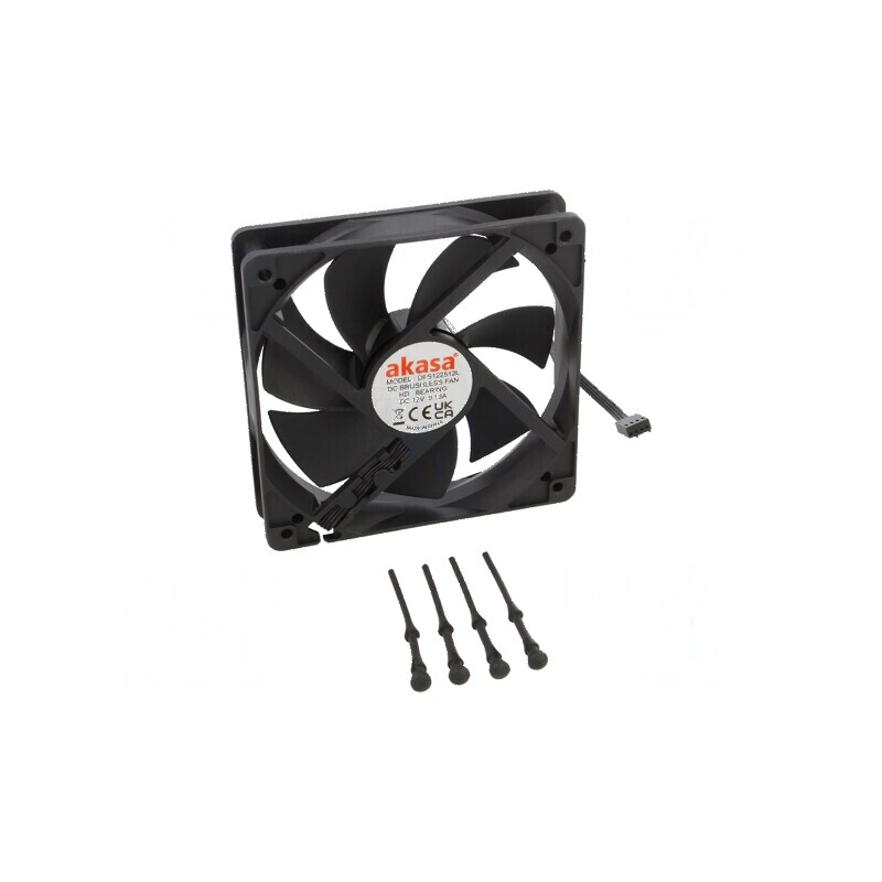 Ventilator DC axial 120x120x25mm 32dBA 12VDC | Electronic-mag.ro | Componente Electronice