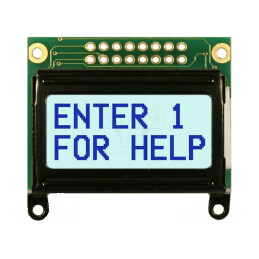 Afişaj LCD alfanumeric 8x2 gri | Electronic-mag.ro | Componente Electronice