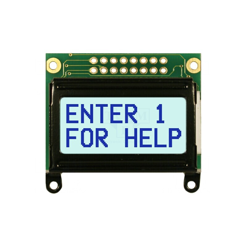 Afişaj LCD alfanumeric 8x2 gri | Electronic-mag.ro | Componente Electronice