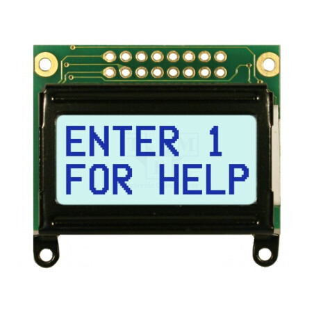 Afişaj LCD alfanumeric 8x2 gri | Electronic-mag.ro | Componente Electronice