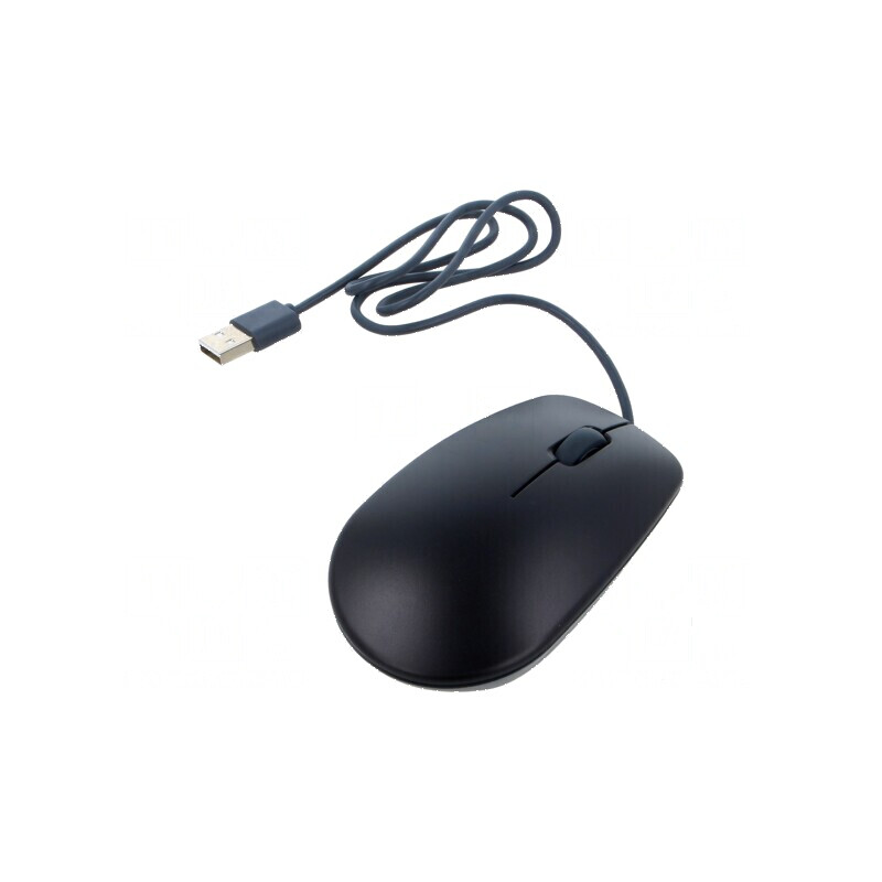 Mouse optic USB A negru/gri | Electronic-mag.ro | Componente Electronice