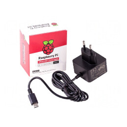 Alimentator compatibil Raspberry Pi 4 și 400, negru | Electronic-mag.ro | Componente Electronice