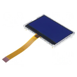 Afișaj LCD grafic 128x64 COG STN negativ albastru LED | Electronic-mag.ro | Componente Electronice