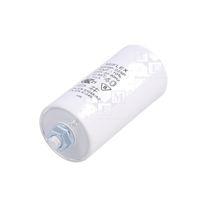 Condensator 40uF 250VAC pentru lămpi cu descărcare în gaze | Electronic-mag.ro | Componente Electronice
