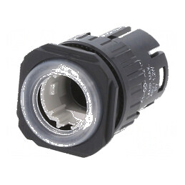 Comutator plat 22mm IP65 Poz. 1 cu 2 poziții Ø22,3mm | Electronic-mag.ro | Componente Electronice