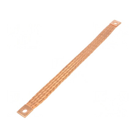 Bandă de împământare 25mm², Ø1: 9mm, Ø2: 9mm, L: 300mm | Electronic-mag.ro | Componente Electronice