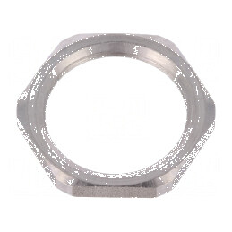 Piuliță M25 oțel inoxidabil, 4mm grosime, cheie 27mm, filet metric | Electronic-mag.ro | Componente Electronice