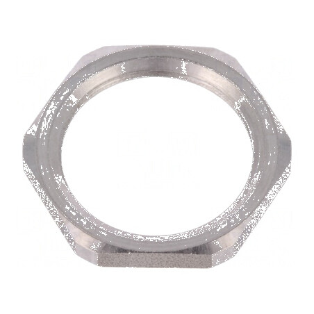 Piuliță M25 oțel inoxidabil, 4mm grosime, cheie 27mm, filet metric | Electronic-mag.ro | Componente Electronice
