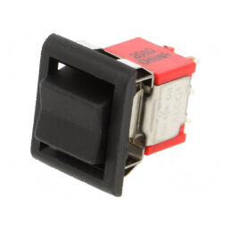 Rocker DP3T ON-OFF-ON 2A/250VAC 5A/28VDC negru | Electronic-mag.ro | Componente Electronice