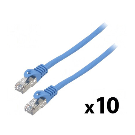 Cablul patch F/UTP 6 litat CCA PVC albastru 2m 26AWG | Electronic-mag.ro | Componente Electronice