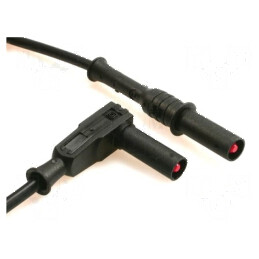Cablu de măsurare 20A 1kV Lungime 1m Negru | Electronic-mag.ro | Componente Electronice