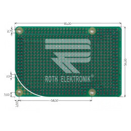 Placă universală singură faţă prototip 56mm x 85mm | Electronic-mag.ro | Componente Electronice