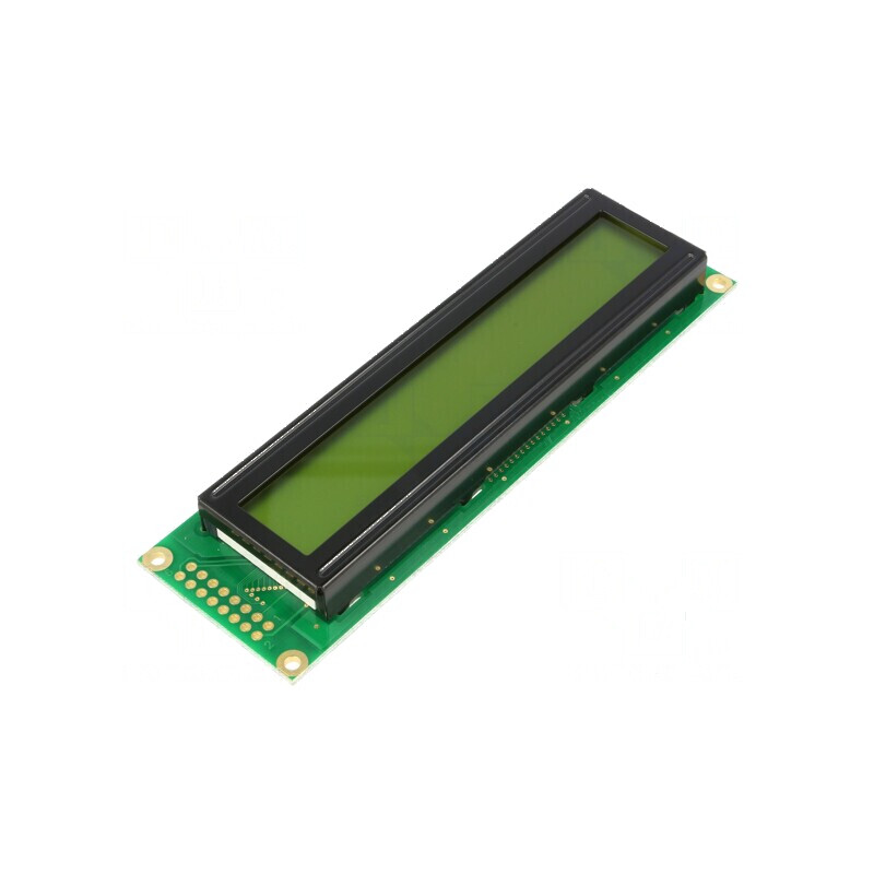 Afișaj LCD alfanumeric STN 24x2 Verde LED 16 PIN | Electronic-mag.ro | Componente Electronice