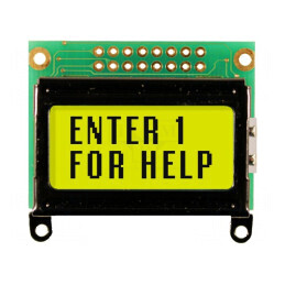 Afișaj LCD alfanumeric STN 8x2 gri 40x23,7x13,5mm | Electronic-mag.ro | Componente Electronice