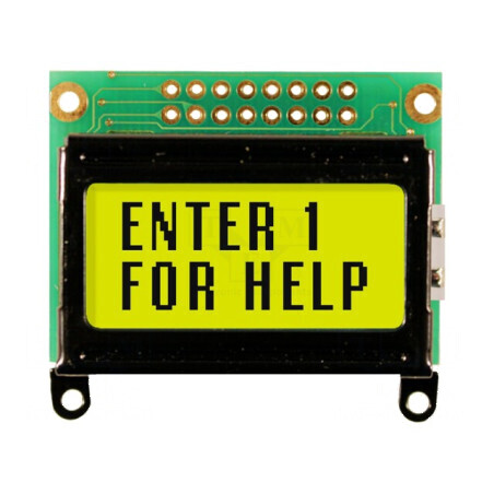 Afișaj LCD alfanumeric STN 8x2 gri 40x23,7x13,5mm | Electronic-mag.ro | Componente Electronice