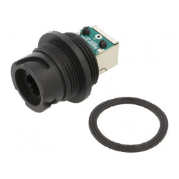 Adaptor PIN 8 Cat 5e ODVA plastic 8p8c IP67 drept | Electronic-mag.ro | Componente Electronice