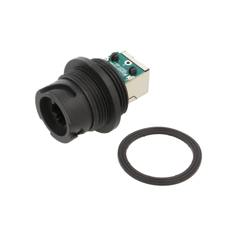 Adaptor PIN 8 Cat 5e ODVA plastic 8p8c IP67 drept | Electronic-mag.ro | Componente Electronice