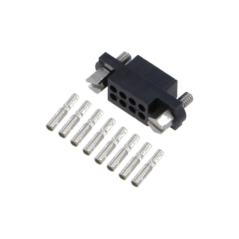 Conector cablu-cablu/PCB mufă mamă 8 PIN Datamate J-Tek 800V | Electronic-mag.ro | Componente Electronice