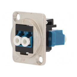 Conector fibră optică cuplă duplex monomod SM metal FT | Electronic-mag.ro | Componente Electronice