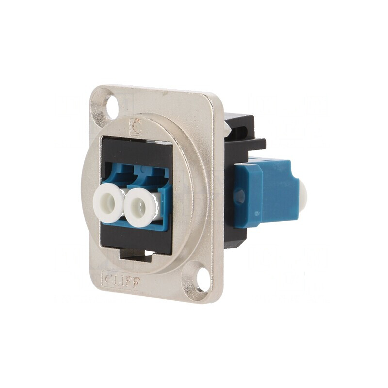 Conector fibră optică cuplă duplex monomod SM metal FT | Electronic-mag.ro | Componente Electronice