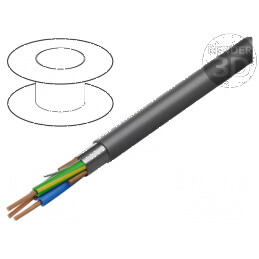 Cablu ecranat 3x14AWG PVC negru 300V 76m 250ft | Electronic-mag.ro | Componente Electronice