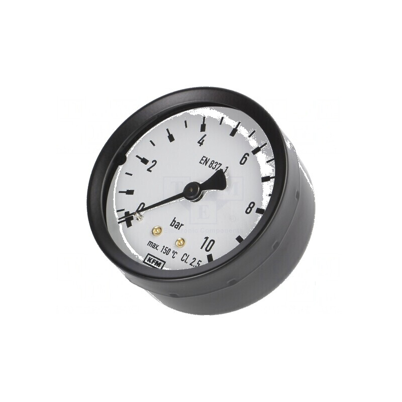 Manometru 0-10 bar 40mm Clasa 2.5 Temperatură -20 până la 60°C | Electronic-mag.ro | Componente Electronice