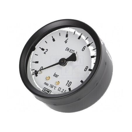 Manometru 0-10 bar 40mm Clasa 2.5 Temperatură -20 până la 60°C | Electronic-mag.ro | Componente Electronice