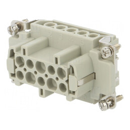 Conector HDC inserturi contact mamă HE PIN 10 10 PE 16A | Electronic-mag.ro | Componente Electronice