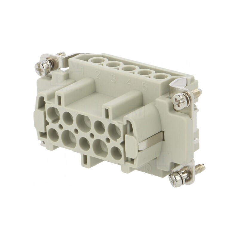 Conector HDC inserturi contact mamă HE PIN 10 10 PE 16A | Electronic-mag.ro | Componente Electronice