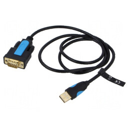 Convertor USB-RS232 9pin D-Sub PVC 1m negru | Electronic-mag.ro | Componente Electronice