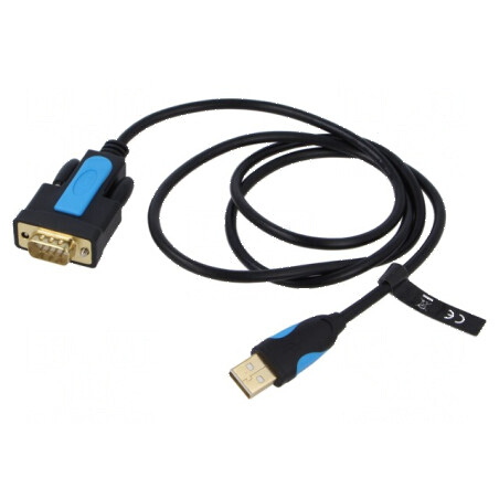 Convertor USB-RS232 9pin D-Sub PVC 1m negru | Electronic-mag.ro | Componente Electronice
