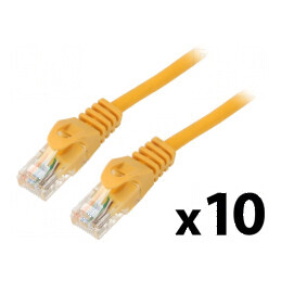 Cabluri de rețea U/UTP 5e litat CCA PVC portocalie 3m 26AWG | Electronic-mag.ro | Componente Electronice