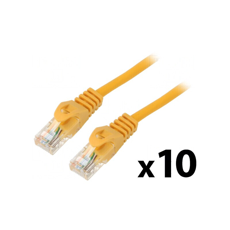 Cabluri de rețea U/UTP 5e litat CCA PVC portocalie 3m 26AWG | Electronic-mag.ro | Componente Electronice