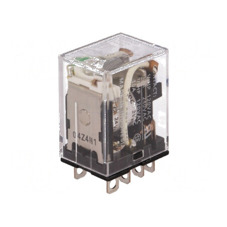 Releu electromagnetic DPDT 24VDC, 10A | Electronic-mag.ro | Componente Electronice