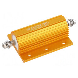Rezistor bobinat cu radiator 22Ω 85W ±5% 50ppm/°C pentru lipit | Electronic-mag.ro | Componente Electronice