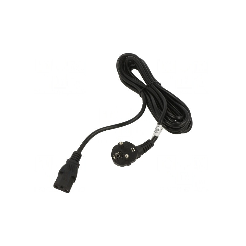 Cablu 3x1mm2 CEE 7/7 ştecăr unghi IEC C13 mamă PVC | Electronic-mag.ro | Componente Electronice