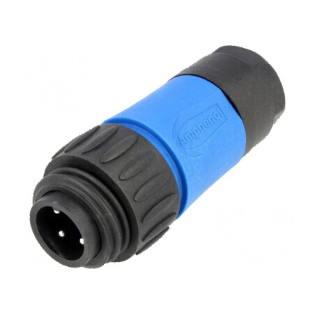 Conector circular mufă cablu PIN 4 tată cu terminal șurub | Electronic-mag.ro | Componente Electronice