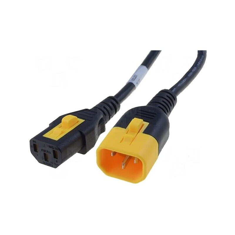 Cablu IEC C13 mamă - IEC C14 tată 1,2m 10A negru 3x0,75mm2 PVC | Electronic-mag.ro | Componente Electronice Cablu IEC C13 mamă - IEC C14 tată 1,2m 10A negru 3x0,75mm2 PVC | Electronic-mag.ro | Componente Electronice