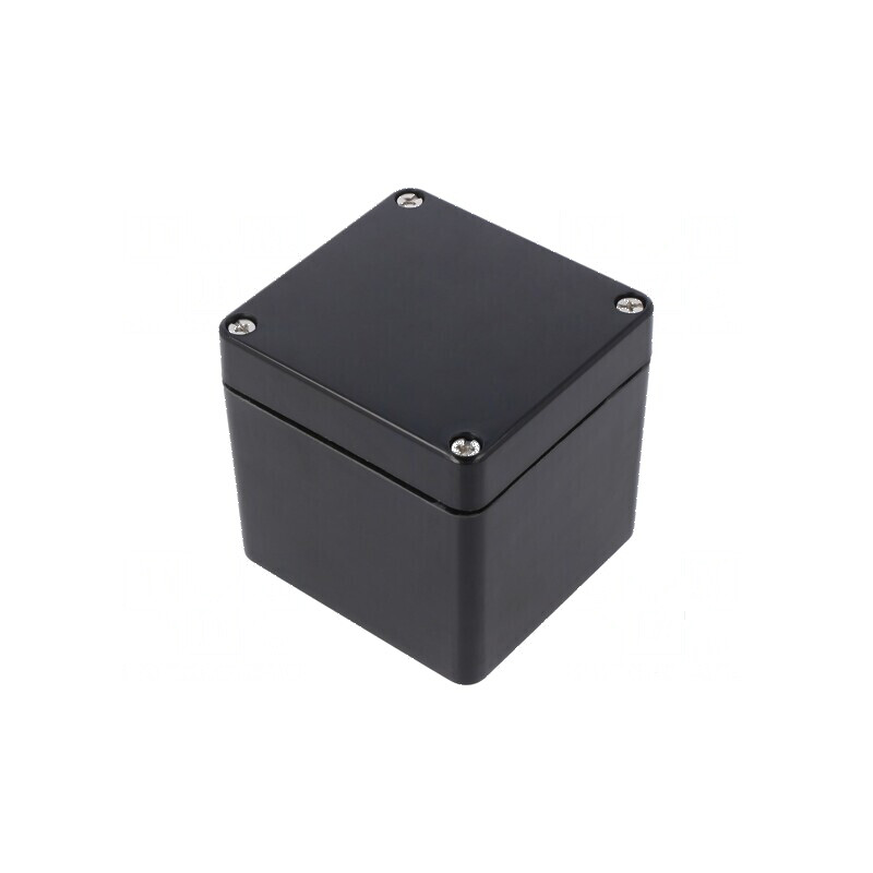 Carcasă universală poliester neagră 75mm x 80mm x 75mm | Electronic-mag.ro | Componente Electronice