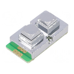 Tastatură metalică cu 2 butoane, rezistență mecanică 1.000.000 cicluri | Electronic-mag.ro | Componente Electronice
