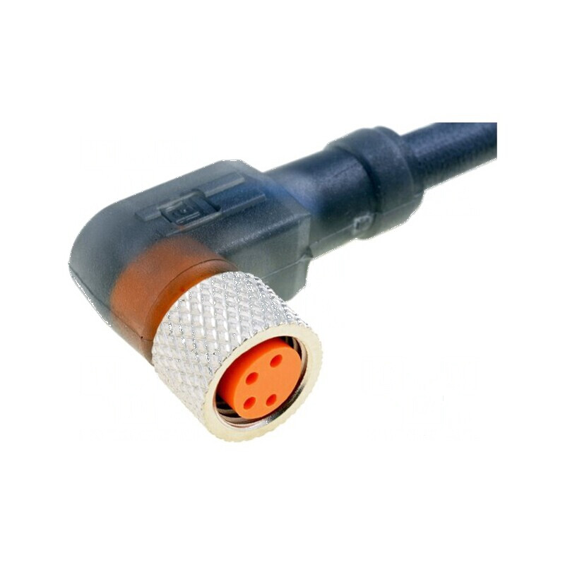Conector M8 mamă 2m 4 pini unghi 90° cu manşon și cabluri | Electronic-mag.ro | Componente Electronice Conector M8 mamă 2m 4 pini unghi 90° cu manşon și cabluri | Electronic-mag.ro | Componente Electronice