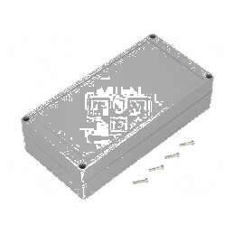 Carcasă universală ABS gri închis 120mm x 240mm x 60mm | Electronic-mag.ro | Componente Electronice