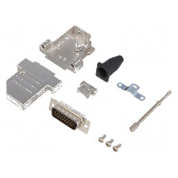 Mufă D-Sub PIN 26 tată lipire pe cablu neagră | Electronic-mag.ro | Componente Electronice