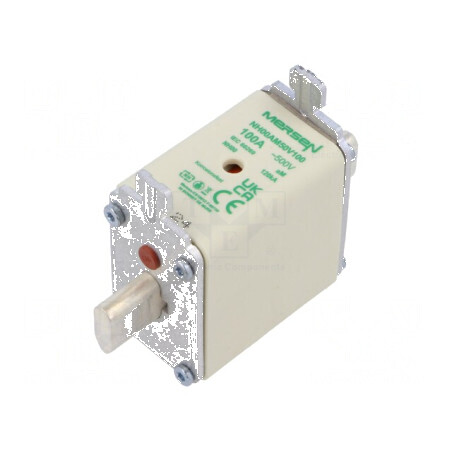 Siguranţă ceramică aM 100A 500VAC industrială NH00 | Electronic-mag.ro | Componente Electronice