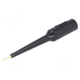 Terminal de măsurare 3A negru cu vârf de 0,76mm și izolație PVC | Electronic-mag.ro | Componente Electronice