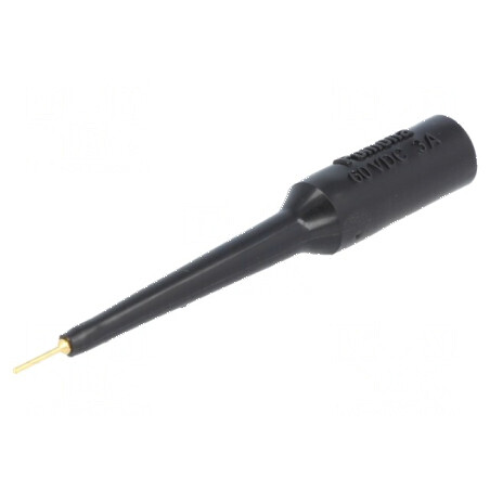 Terminal de măsurare 3A negru cu vârf de 0,76mm și izolație PVC | Electronic-mag.ro | Componente Electronice