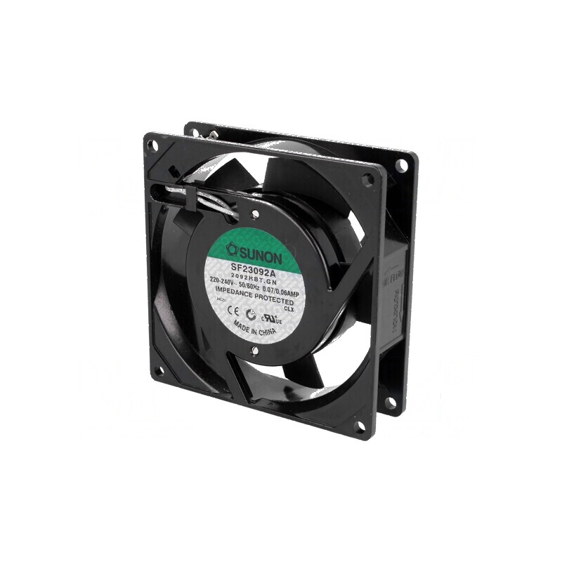 Ventilator axial 230VAC 92x92x25mm 51m3/h 37dBA bilă | Electronic-mag.ro | Componente Electronice