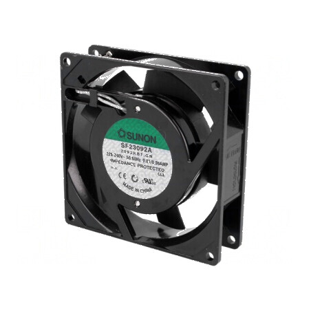 Ventilator axial 230VAC 92x92x25mm 51m3/h 37dBA bilă | Electronic-mag.ro | Componente Electronice